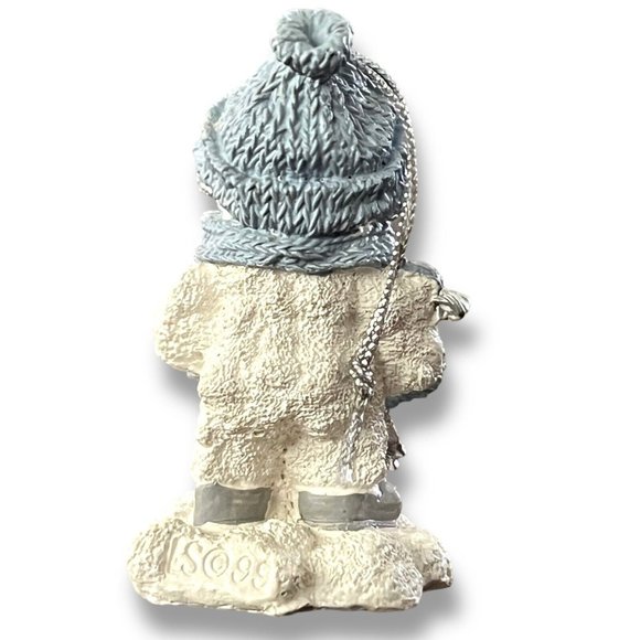 Snow Buddies Sleddin Vintage 3" Ornament By Encore #8527594212 Blue & White - Picture 4 of 9